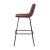 Import CN mid century modern bar stool velvet pu bar stool retro from China