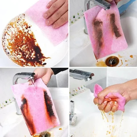 Buy Coconut Shell Rag Household Cleaning Cloth Lazy Rag Kitchen ...