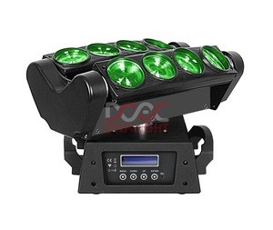 Colorful Rotation Beam Led Stage Lighting Disco Effect 4in1 RGBW 8x12w Spider Moving Head