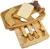 Import Combohome Bamboo Cheese Board 12 x 8 Inch 100% Natural Wood Serving Platter Set with 4 Knife and Utensils from China