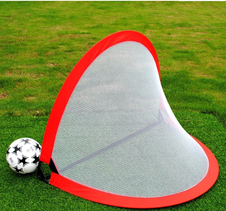 Convenience easy install soccer goal kids outdoor football goal with polyester mesh