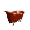 Copper Bath Tub with Floral Foot