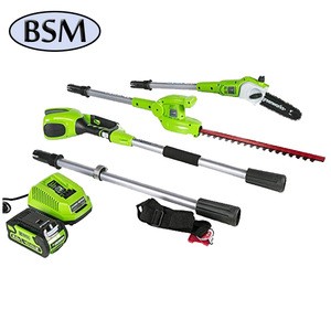Corded 2 in 1 Multi-Angle Telescopic Electric Pole saw and Hedge Trimmer