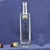 Cost-effective rectangular glass empty tequila bottle with screw cap luxury bottle for wine