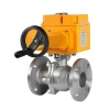 COVNA Flanged End Explosion Proof Motorized Electric Actuator Ball Valve with Hand Wheel
