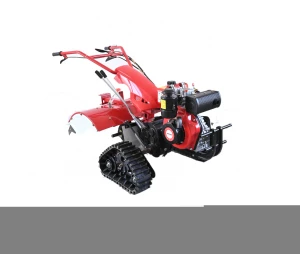 Crawler type four-drive self-propelled multi-function rotary tiller