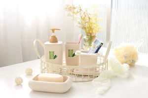 Creative bamboo fiber Biodegradable bathroom accessory, customized decal color, OEM welcome