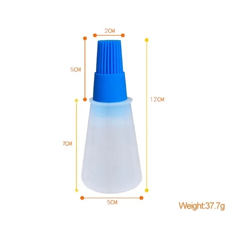 Creative  Kitchen Cooking Silicone Oil Dispenser Brush with  Bottle Oil Brush BBQ Tools Barbecue Baking  Pastry Baking Tools