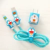 Creative mobile phone data line protection set earphone protection rope winder four-piece