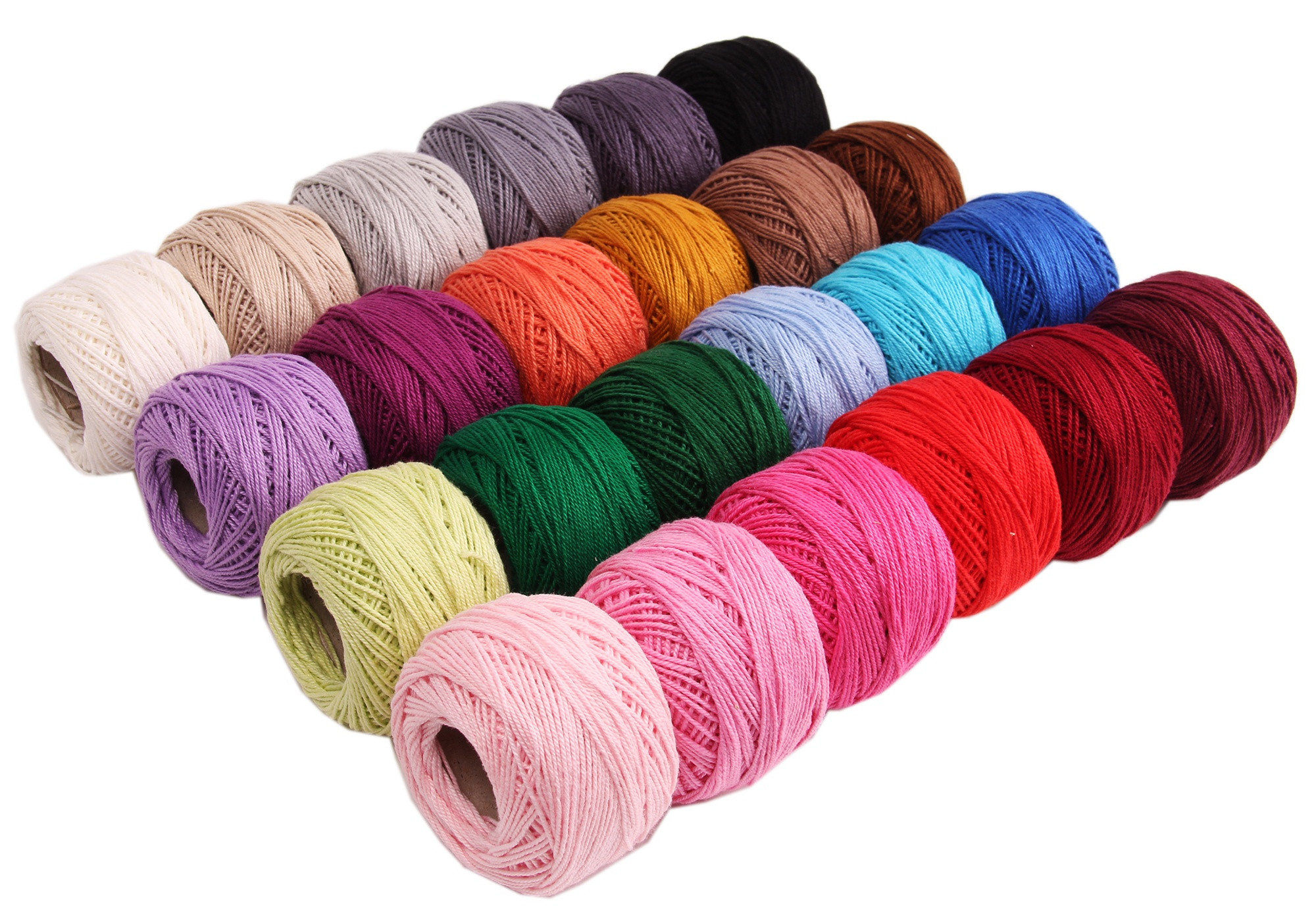 Buy Crochet Thread For Beginners 24 Colors Embroidery Thread Balls 20g