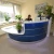 Import Curved L Shaped White Modern Hospital Office Salon Receptionist Desk from China