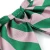 Custom Alpha Beautiful Logo Polyester Bowties Fashion Green Striped Lady Big Bow Tie