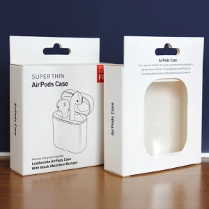 Custom Cheap Card paper Plastic Box Blister Tray Earphone Packaging For Airpods Case Package With Window