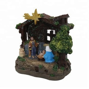 Custom christian Craft And Gift Nativity Statue Resin Religious Figurines