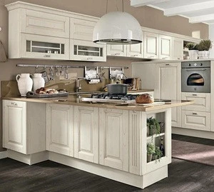 Custom Color designs PVC kitchens cabinets for home
