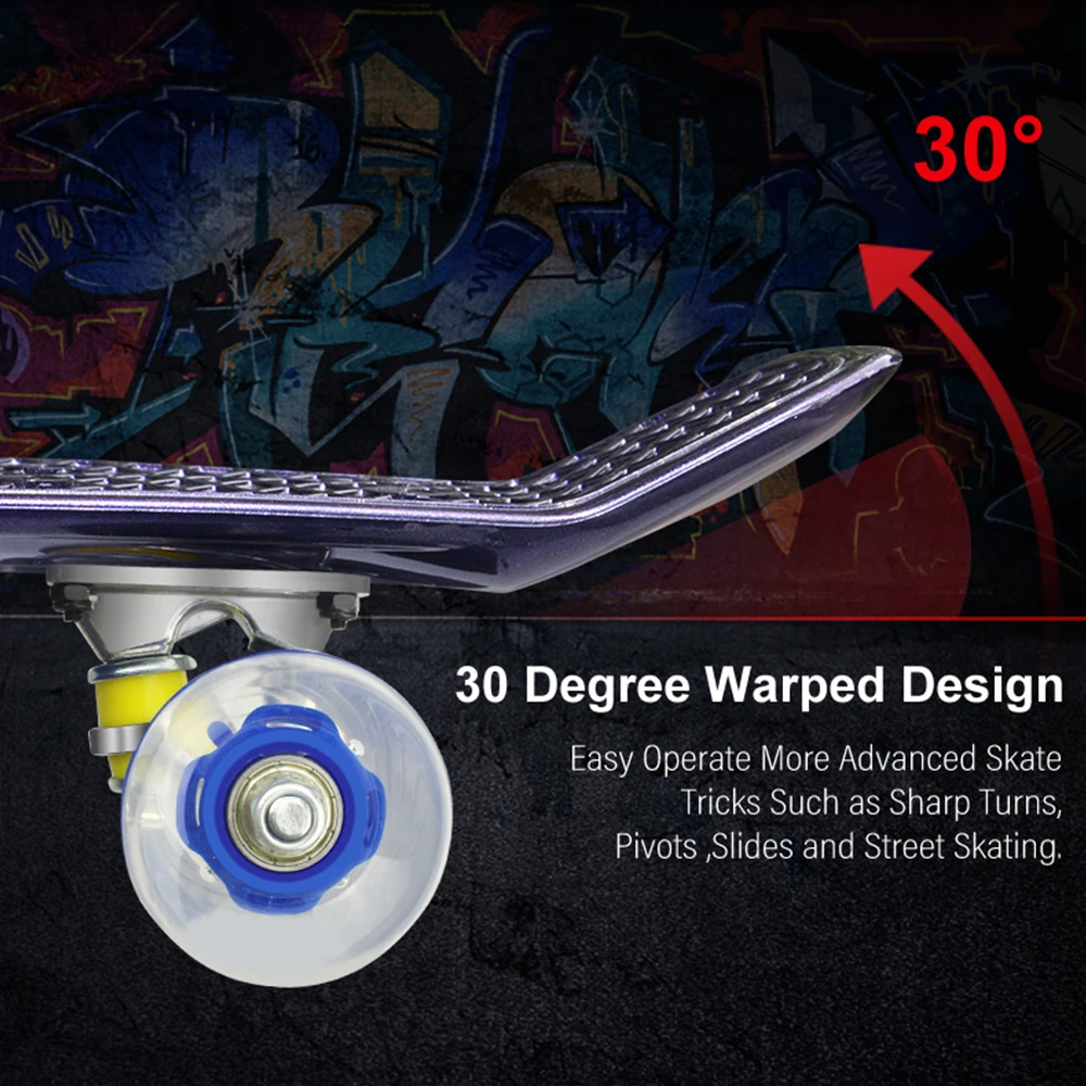 Custom Design Deck Wheel Pattern Standard Complete Skateboard Fish Board