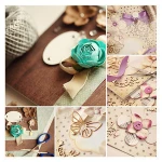 Custom DIY handmade scrapbooking greeting card envelope paper craft