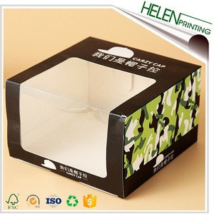 Buy Custom Full Color Printing Cardboard Paper Square Hat Shipping Box ...