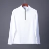 Custom Gym Mens Raglan Long Sleeve T Shirt Slim Fit T Shirt With 1/4 Zip Training Pullover