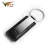 Import custom logo metal car key chain, promotion gift blank PU leather keychain from China
