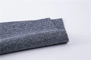 Custom material polyester/nylon spandex sandwich mesh knitting fabric for shoes