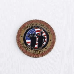Custom Own Design Antique Crafts Gold Silver Copper Bronze Soft Enamel Zinc Alloy 3D Metal Us Challenge Coin