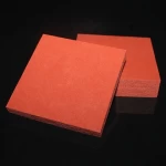 Custom silicone foam rubber sheet low density good impact resistance brick-red smooth foam silicone sponge pads