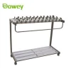 Custom stainless steel locks umbrella shelf commercial metal umbrella holder with 12 18 24 36 space