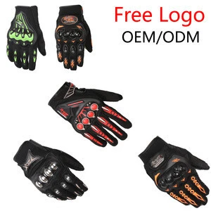 Custom touch Screen Finger Mesh Racing Cycling Motorcycle Riding Gloves