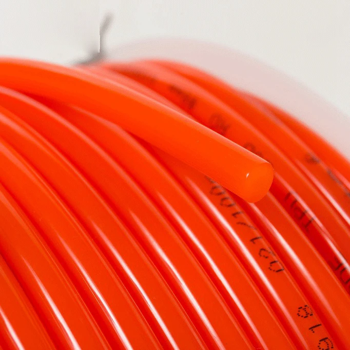 Custom Wholesale TPU Round  Orange color Smooth Polyurethane Conveyor  Pu Belt