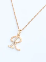 custom women jewelry diamond 26 Letters Fashion Pendant charm brass 18k gold plated Iced Out Name Moissanite Letter Pendant