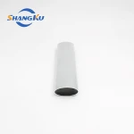 Customized aluminum extrusion flat tube A6063 T5 oval tubes aluminium extrusion profiles