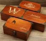 customized bamboo & wooden boxes wood crafts men watch sunglasses money saving wooden keepsake memory storage boxes for gift