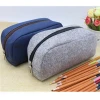 Customized canvas zipper pencil/pen bag for the student felt bags