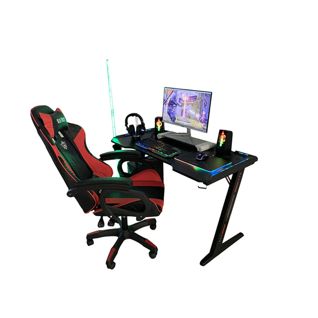 Customized Gaming Desk computer table Specific Used Black and red PC Table RGB Multi Colors  Computer  Accessories for game
