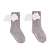 customized high quality anti slip newborn baby girl socks with bows