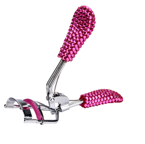 Customized logo beauty tool diamond blingbling Eyelash curler