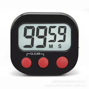 Cute LED Screen Cooking Partner Magnetic Digital Kitchen Time Timer with Countdown Function