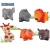 Import Cute soft plastic cartoon animal toys set for kids from China