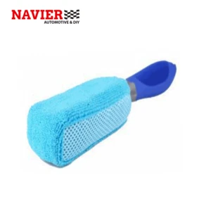 CWB-1121 TPR comfortable handle car detailing brush for truck/boat/vehicle cleaning dust easy operated foam microfiber
