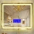 Import defogging illuminated digital clock bluetooth LED smart mirror for bathroom/ salon/hotel /spa/beauty from China