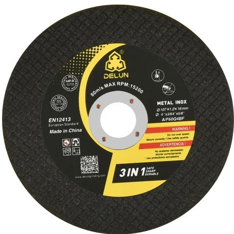 DELUN 4- inch  W/A abrasive  tools cutting wheel for SS and inox