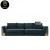 Import DG201117SA1 Italian modern luxury designer l shaped gray tufted velvet sectional sofa set living room furniture from China