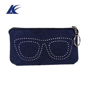 Different Color And Size Simple Styles Soft Felt Glasses Bag