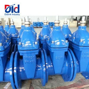 Din3352 F4 100mm Price Cast Iron Ductile Flanged Flat Drawing Handle Pn16 List Wheel With Gate Valve Parts