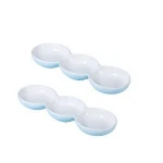dish & plate ceramic sauce dish, white appetizer porcelain food divider plate