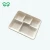 Import dispoosable eco-friendly unbleached bagasse pulp Small Sushi tray with PLA film from China