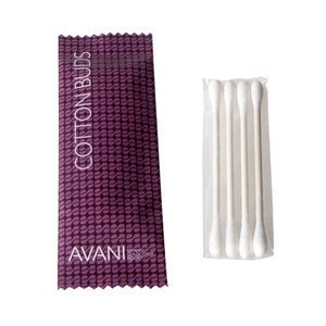 Disposable double-end wooden cotton swabs bamboo ear cleaning stick cotton buds