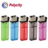 Disposable flint gas cigarette lighter with round bottom shape