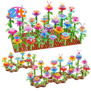 DIY educational flower garden building toys set